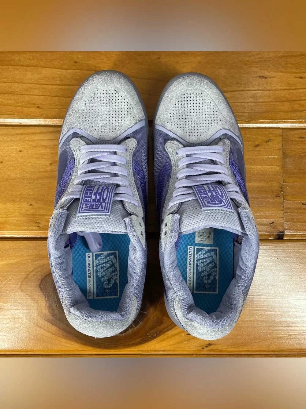 Vans EVDNT UltimateWaffle Mens 7 Womens 8.5 Lavender Purple Skate Shoes Sneakers